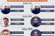 ICGA Khateeb Schedule July 2022