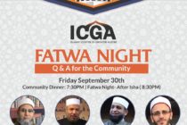 Fatwa Night at ICGA Friday 09/30/22